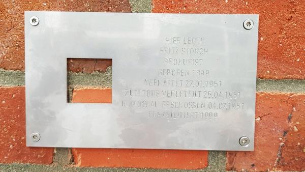 Gedenktafel für Opfer des stalinistischen Terrors. Памятная доска жертвам сталинского режима
